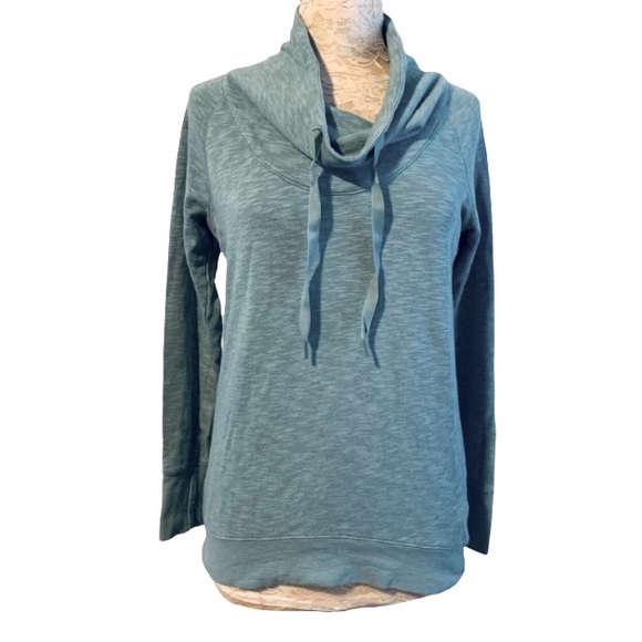 Columbia Cowl Adjustable Neck Fleece Lined Pull Over Tunic Athletic Sweatshirt - Picture 2 of 11